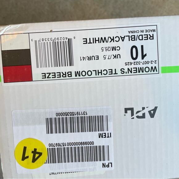 Athletic Propulsion Labs APL Techloom Breeze Red Black Sneakers NEW Size 10 - Picture 10 of 11